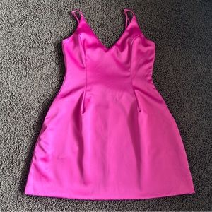 Fashion Nova Pink Satin Dress
